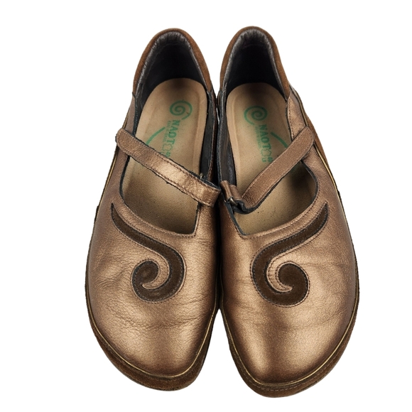 Naot Matai Radiant Copper Coffee Bean Leather Mary Jane Women's Size 9 Size 40 - Picture 6 of 14